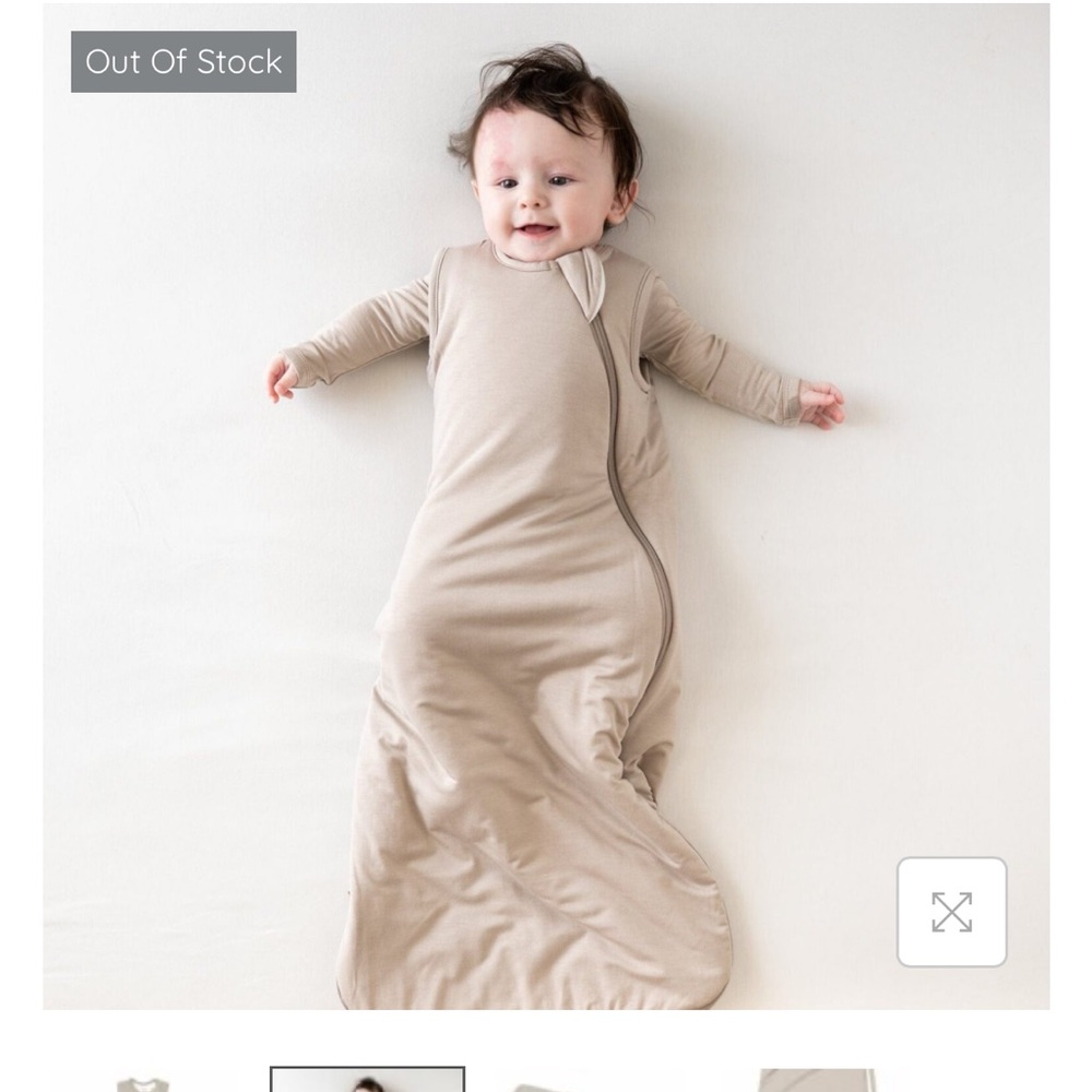 NWT Kyte Baby Sleep Sack 1.0 Khaki medium